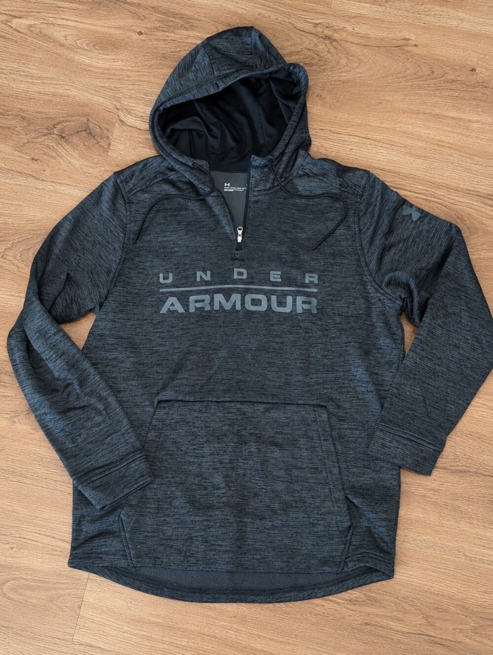 🧡3/$30 Under Armour Men’s Charcoal Grey Quarter-Zip Hoodie